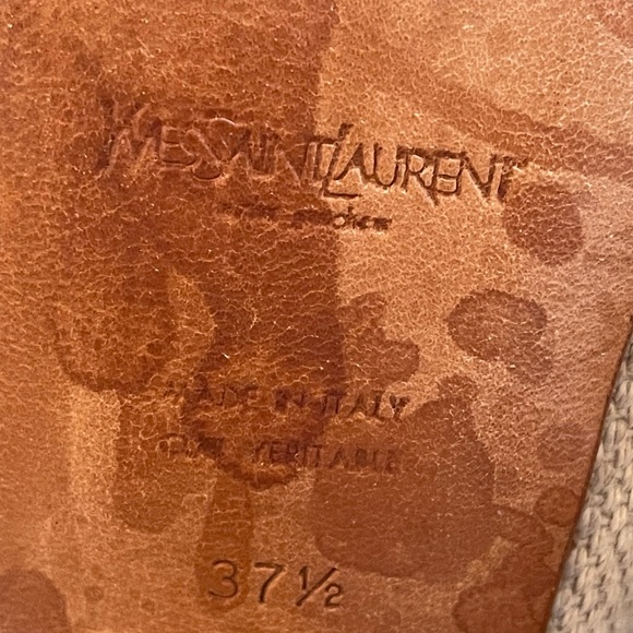 Yves Saint Laurent Slingback Heels~Size37.5 - Picture 7 of 9